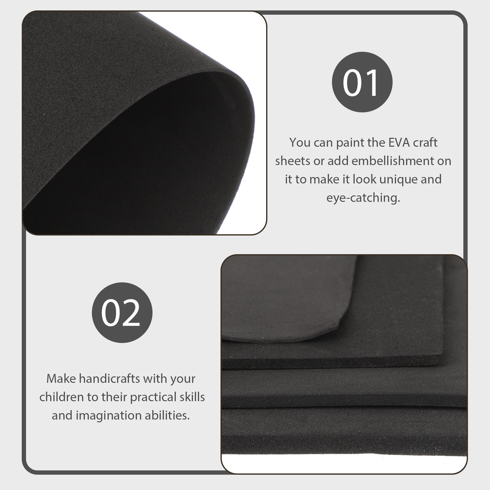 Cosplay Props Eva Foam - 4Pcs Eva Crafts Sheets Foam Board