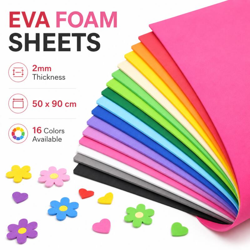 Cosplay Props Eva Foam - 2pcs EVA Foam Sheets, Colorful Soft