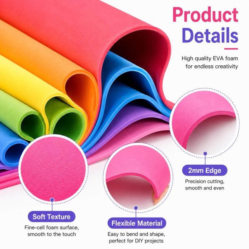 Colorful EVA Foam Sheets 2mm T - Cosplay Props Eva Foam review and price